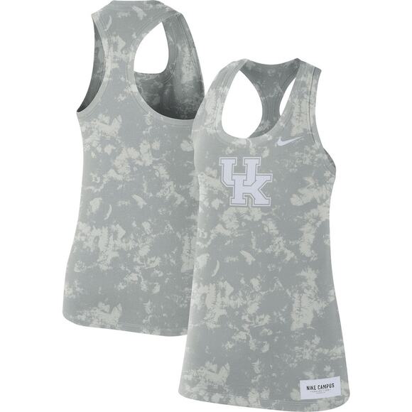 NWT! Nike Kentucky Wildcats Tonal Camo Racerback Tank Gray Top - Size Small - Picture 1 of 8